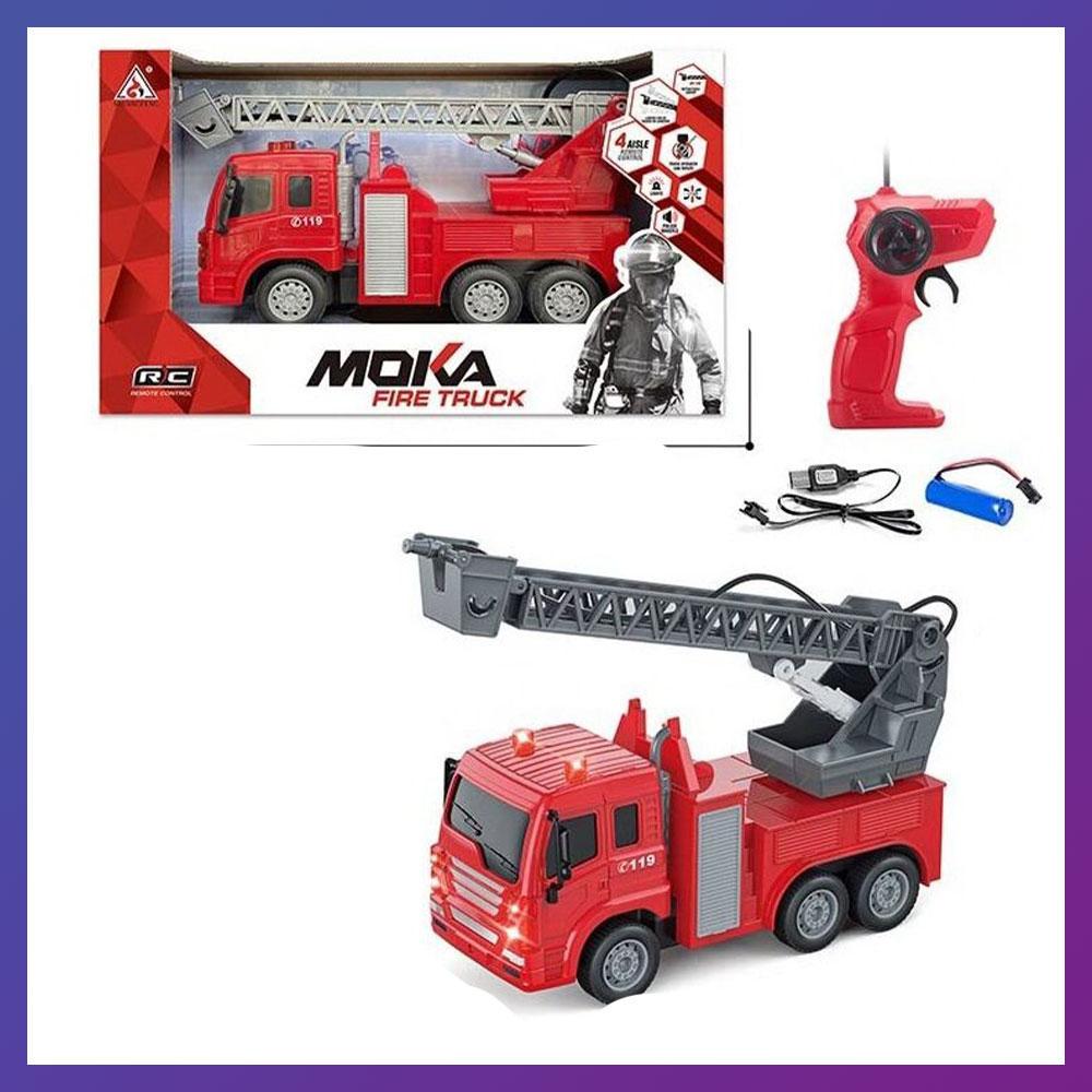 Машина пожежна на радіокеруванні Moka 2075 підсвітка/звуки 1:16 (2590259349) - фото 2 Машина пожежна на радіокеруванні Moka 2075 підсвітка/звуки 1:16 (2590259349) - фото 2