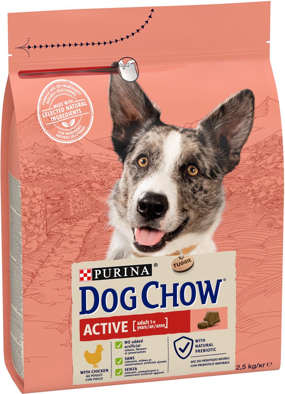 Сухий корм для собак Dog Chow Active 2,5 кг курка - фото 2