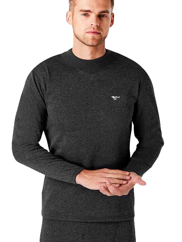 Термобелье мужское хлопковое с плотным мехом комплект кальсоны и кофта -5-25°С 3 XL Серый - фото 2 Термобелье мужское хлопковое с плотным мехом комплект кальсоны и кофта -5-25°С 3 XL Серый - фото 2