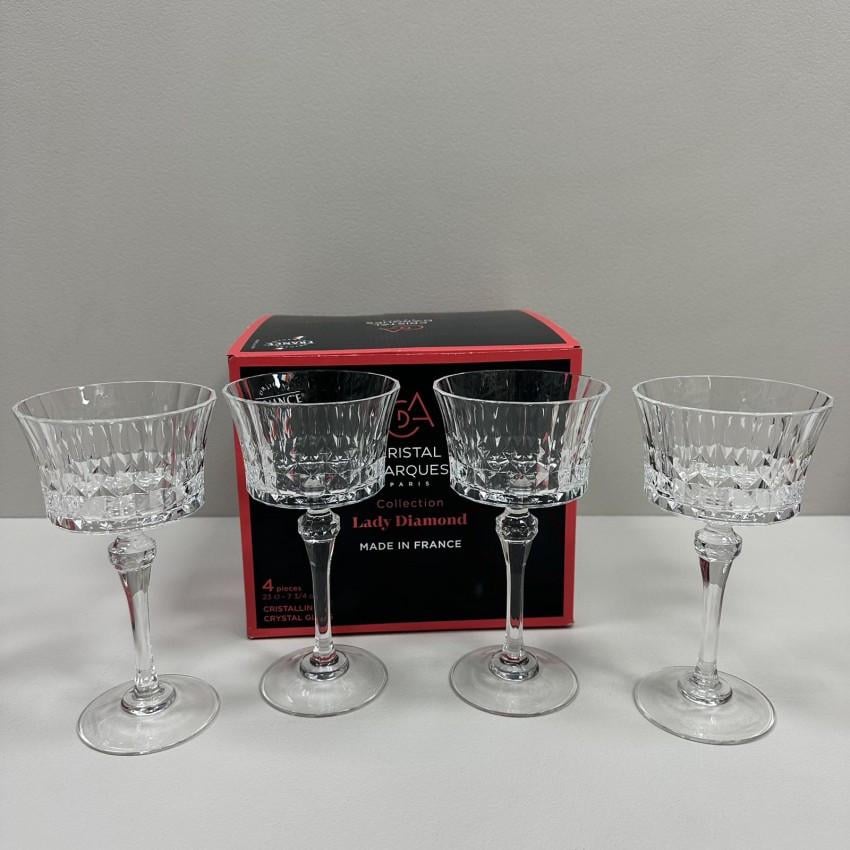 Набор бокалов для шампанского и коктейлей CD'A Lady Diamond X1718 4 шт. 230 мл 18х9,5 см (2803507411) - фото 3 Набор бокалов для шампанского и коктейлей CD'A Lady Diamond X1718 4 шт. 230 мл 18х9,5 см (2803507411) - фото 3