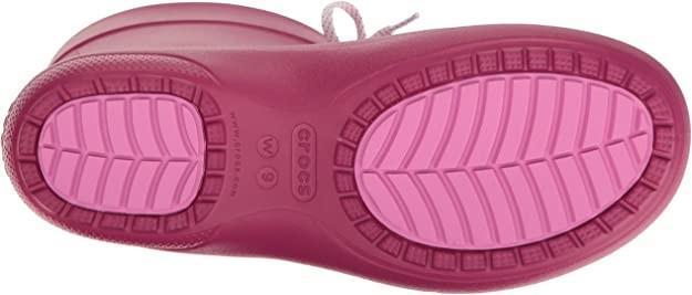 Чоботи жіночі гумові Crocs Freesail Shorty Rain Boot Berry р. 35 Яскраво-рожевий (10404) - фото 4