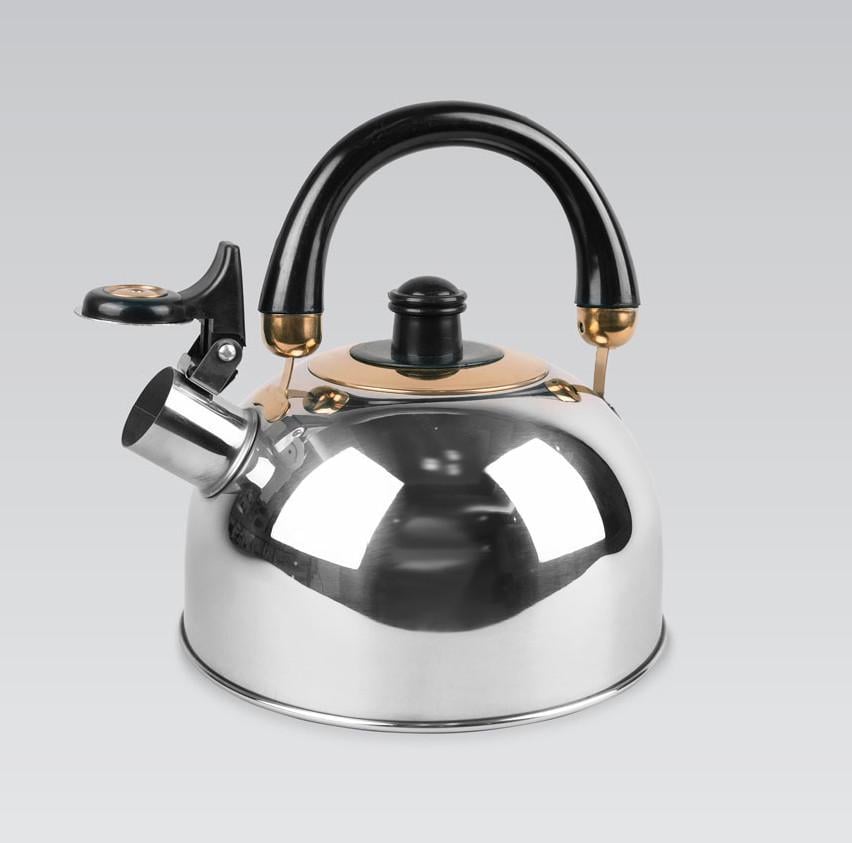 Чайник Maestro MR-1300 зі свистком з нержавіючої сталі (1450608610) - фото 2 Чайник Maestro MR-1300 зі свистком з нержавіючої сталі (1450608610) - фото 2