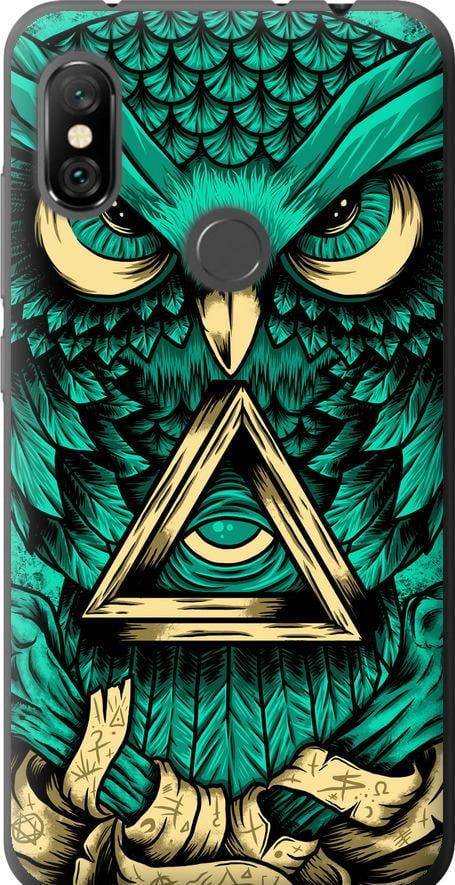Чохол на Xiaomi Redmi Note 6 Pro Сова Арт-тату (3971u-1551-42517)