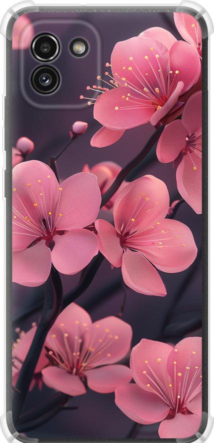 Чехол на Samsung Galaxy A03 A035F Пурпурная сакура (6075sp-2499-42517)