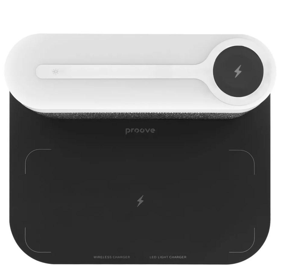 Лампа с беспроводной зарядкой Proove с часами и будильником - фото 3 Лампа с беспроводной зарядкой Proove с часами и будильником - фото 3