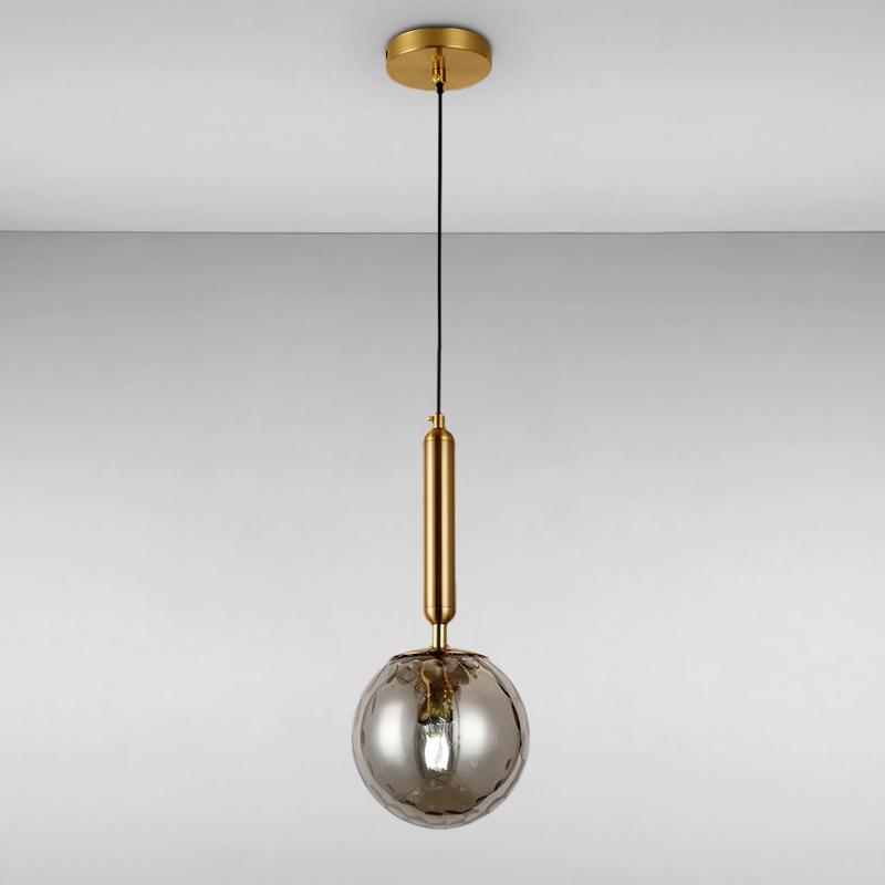 Люстра подвесная лофт Light House LS-14838-1 BK на одну лампу Золото / Черный