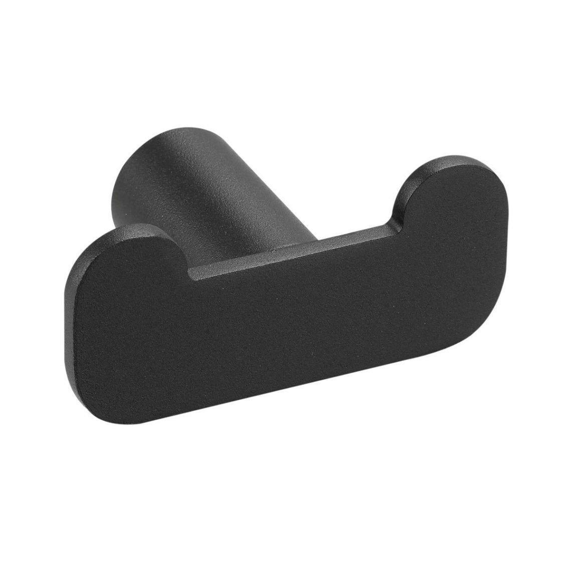 Крючок двойной MEDIClinics из нержавеющей стали Черный матовый (AI2318B)