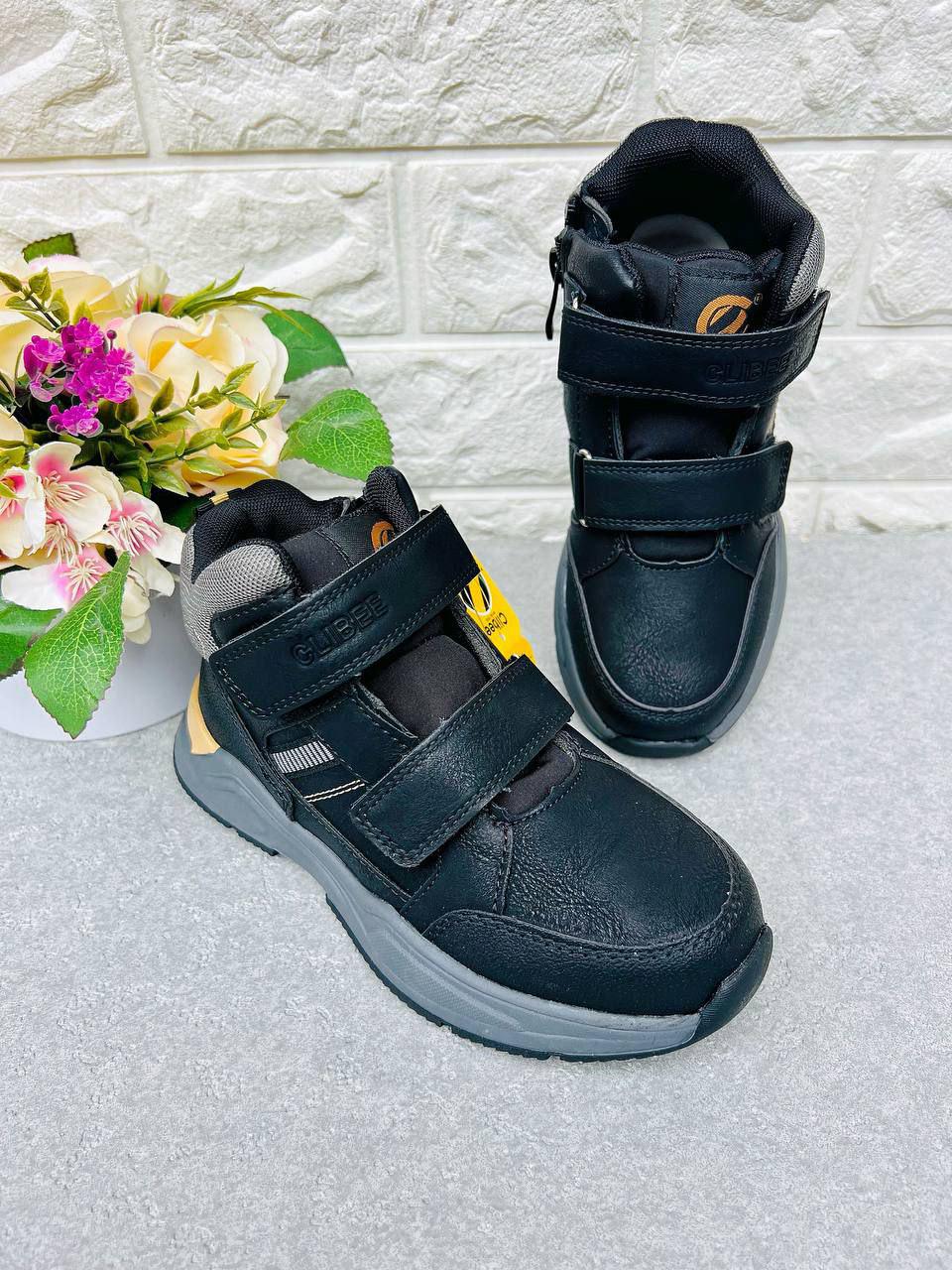 Черевички для хлопчика Clibee 1568 р. 33 21,2 см Чорний (1568)
