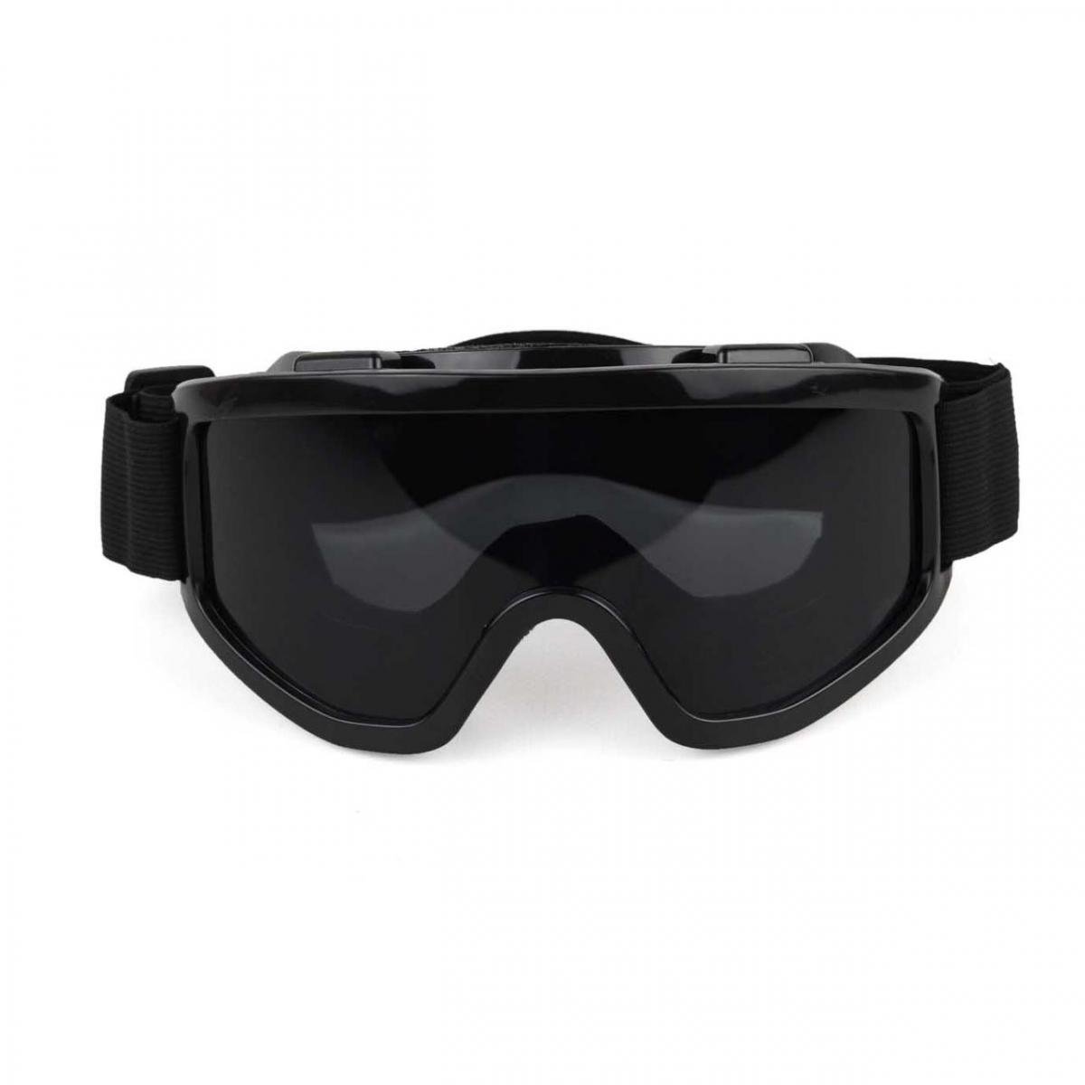Маска-окуляри для спорту з вентиляцією чорна лінза (МГ-1001-52)