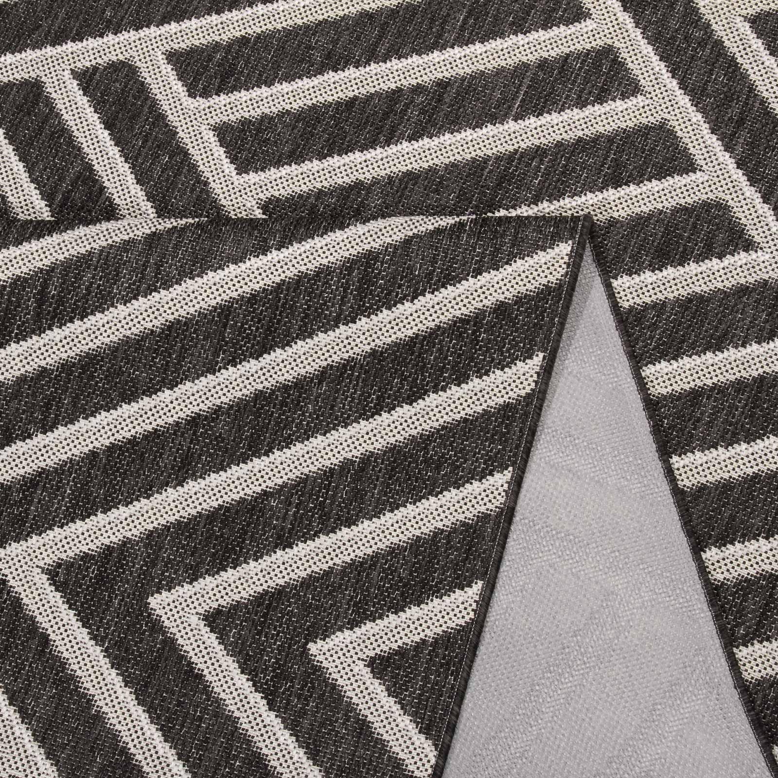 Ковер безворсовый на резиновой основе DAKARIA Karat Flex Run 19652/80 1,50x2,50 м Черный (00-00011576) - фото 5