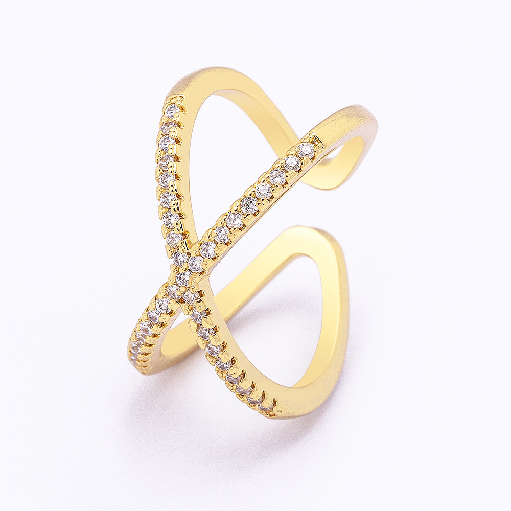 Кільце біжутерія безрозмірна доріжка Золотистий (70366) Кільце біжутерія безрозмірна доріжка Золотистий (70366)