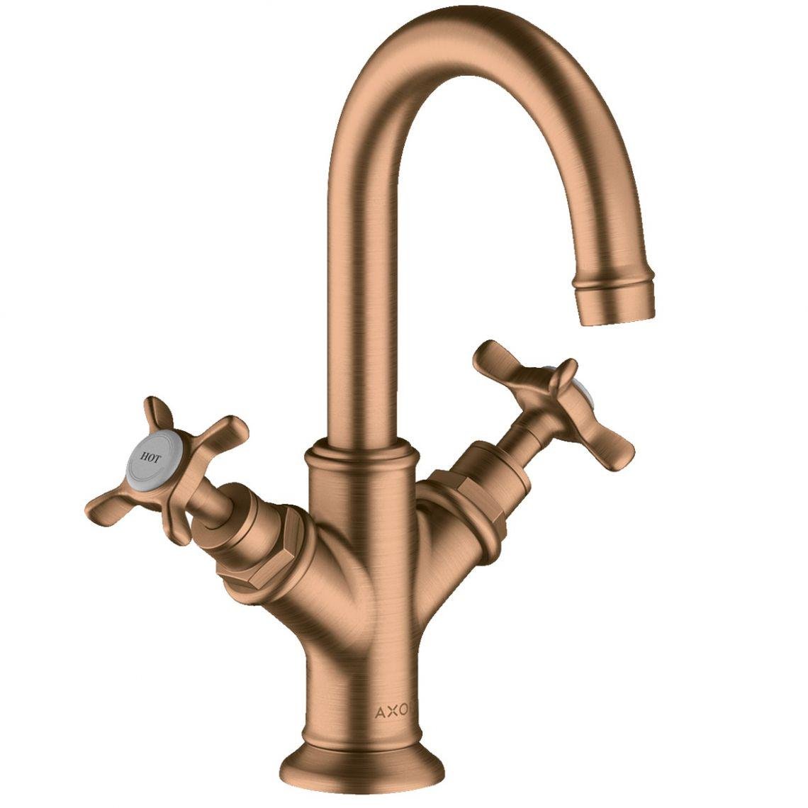 Смеситель для умывальника двухвентильный Axor Montreux 160 Бронзовый (16505140)