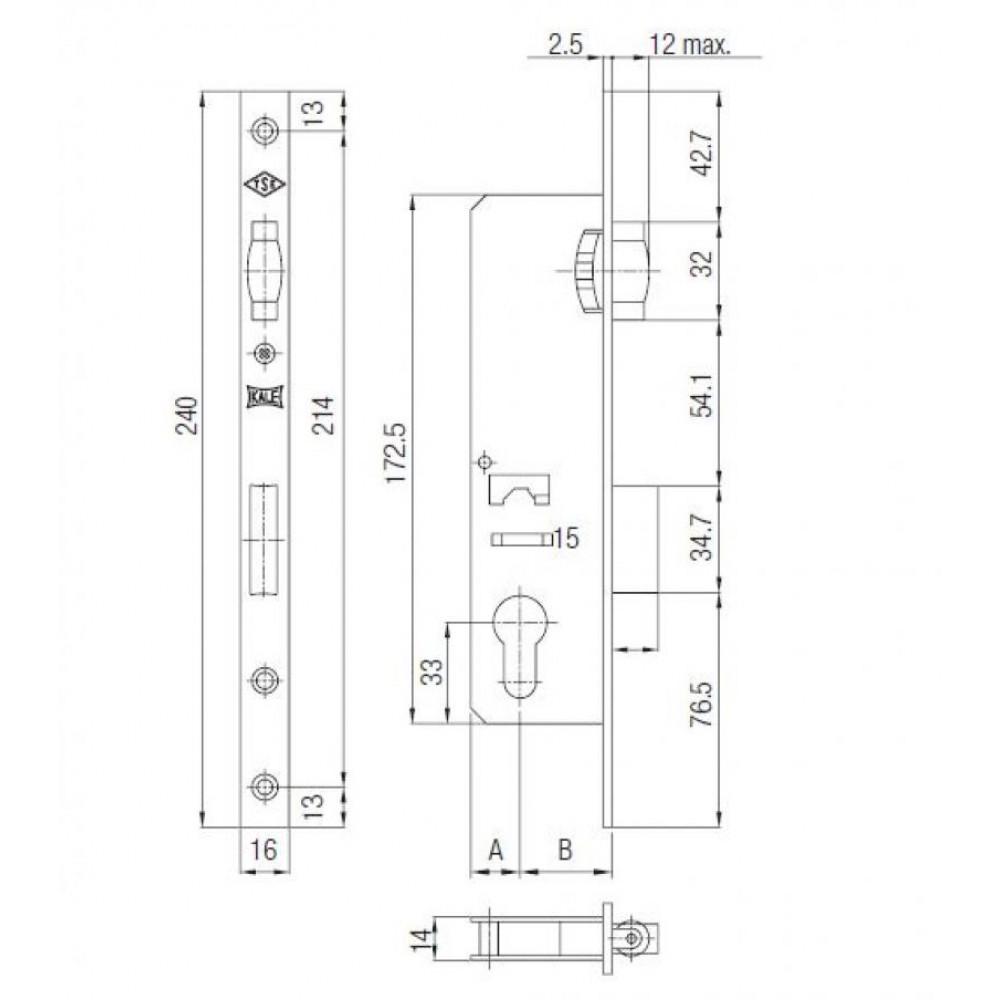 Замок 155P B 25 мм (1-30147) - фото 2 Замок 155P B 25 мм (1-30147) - фото 2