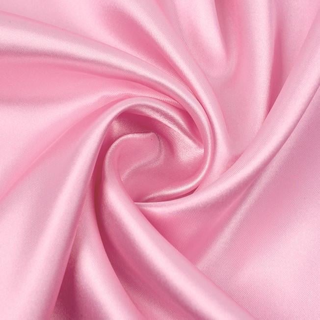 Тканина атлас LuxFabric 115 г/м² 1,5 м 1 м Рожевий ніжний (ТП1501а59)