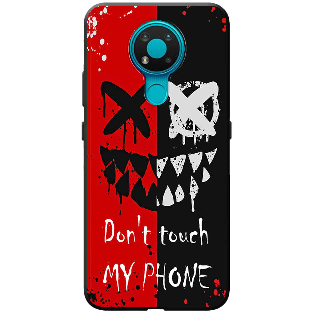 Чехол Boxface Nokia 3.4 Bad Smile Черный силикон (41292-up2468-43219)