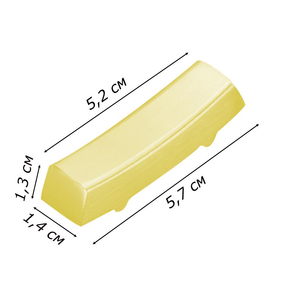 Комплект з прямокутної підставки і паличок для суші REMY-DECOR з білою ручкою Золотий - фото 3