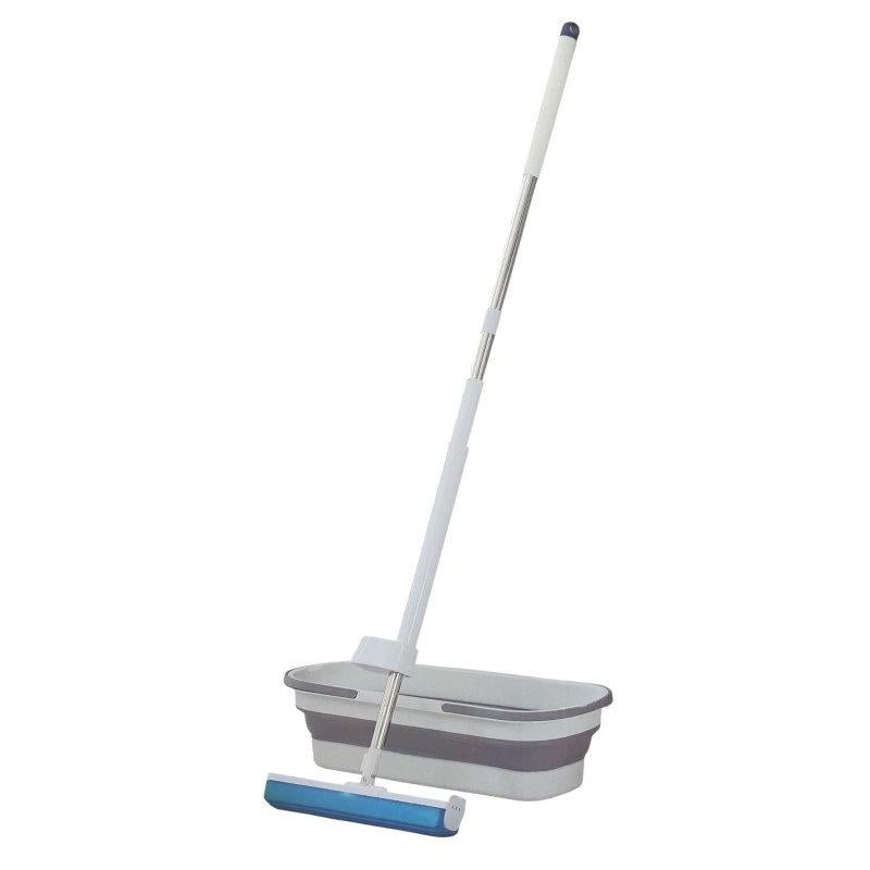 Швабра со сложным ведром 12 л Бело-синий (32407465) Швабра со сложным ведром 12 л Бело-синий (32407465)