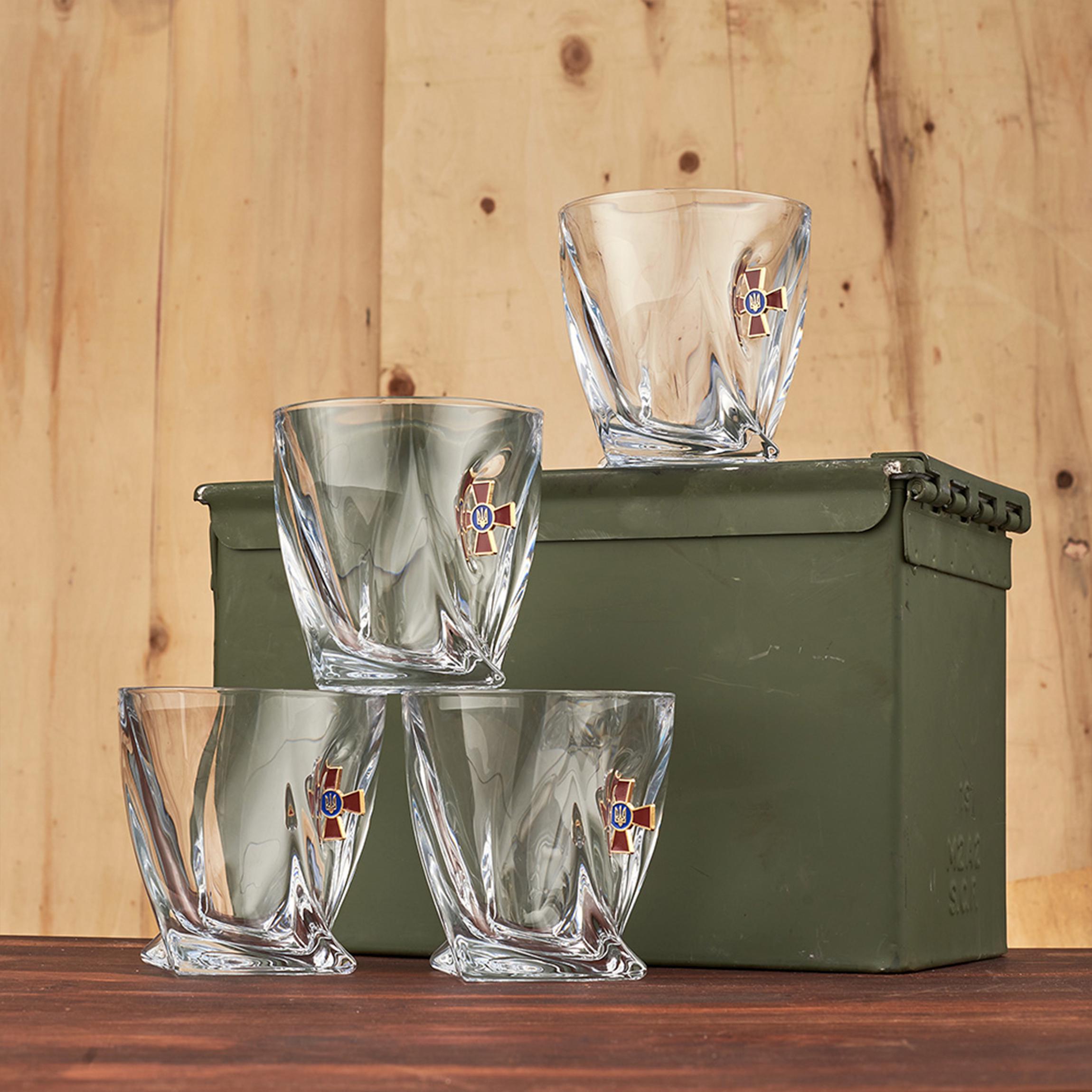 Набор VSKLO БК маленькие хрустальные стаканы ЗСУ (28918618) - фото 3 Набор VSKLO БК маленькие хрустальные стаканы ЗСУ (28918618) - фото 3