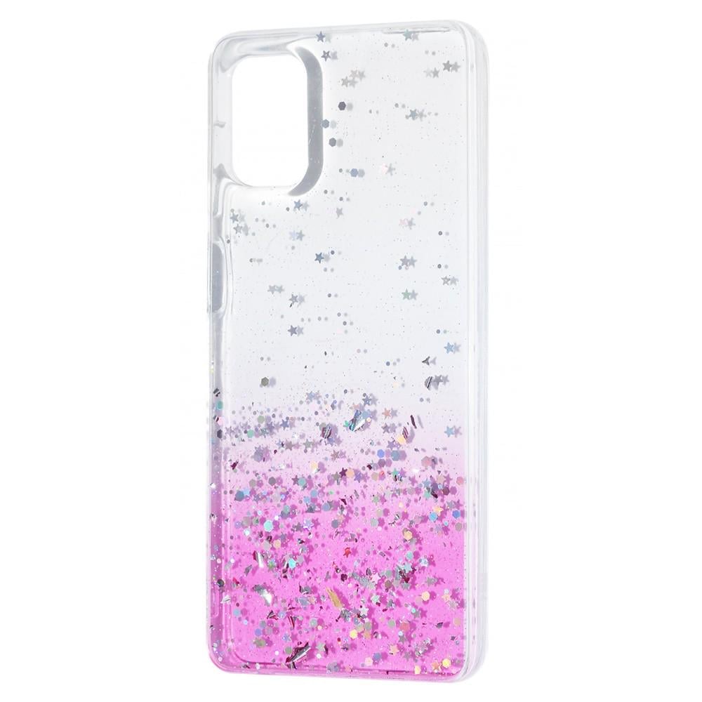 Чехол с камнями и блёстками WAVE Confetti Case (TPU) Samsung Galaxy M51 (M515F) white - фото 6