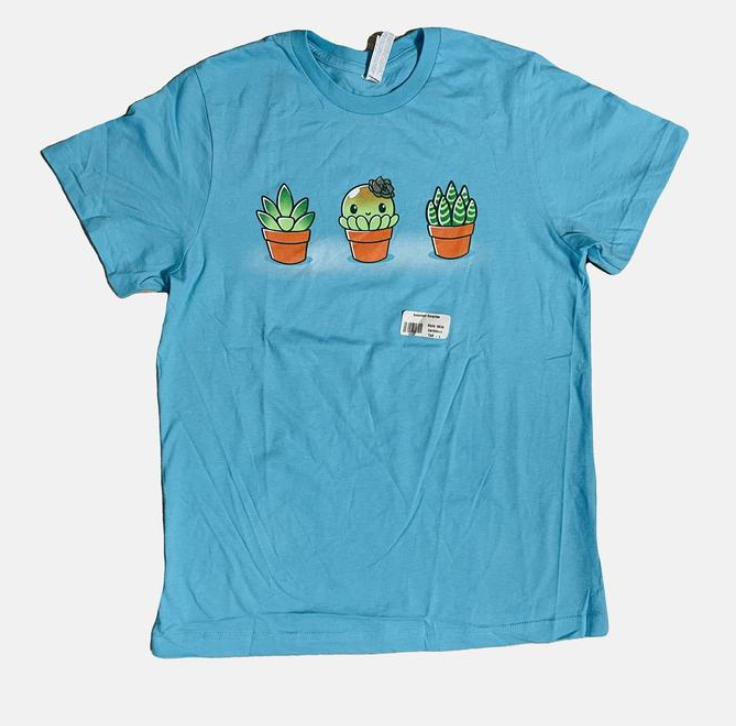 Футболка унісекс TeeTurtle бавовна S Блакитний (28365250)