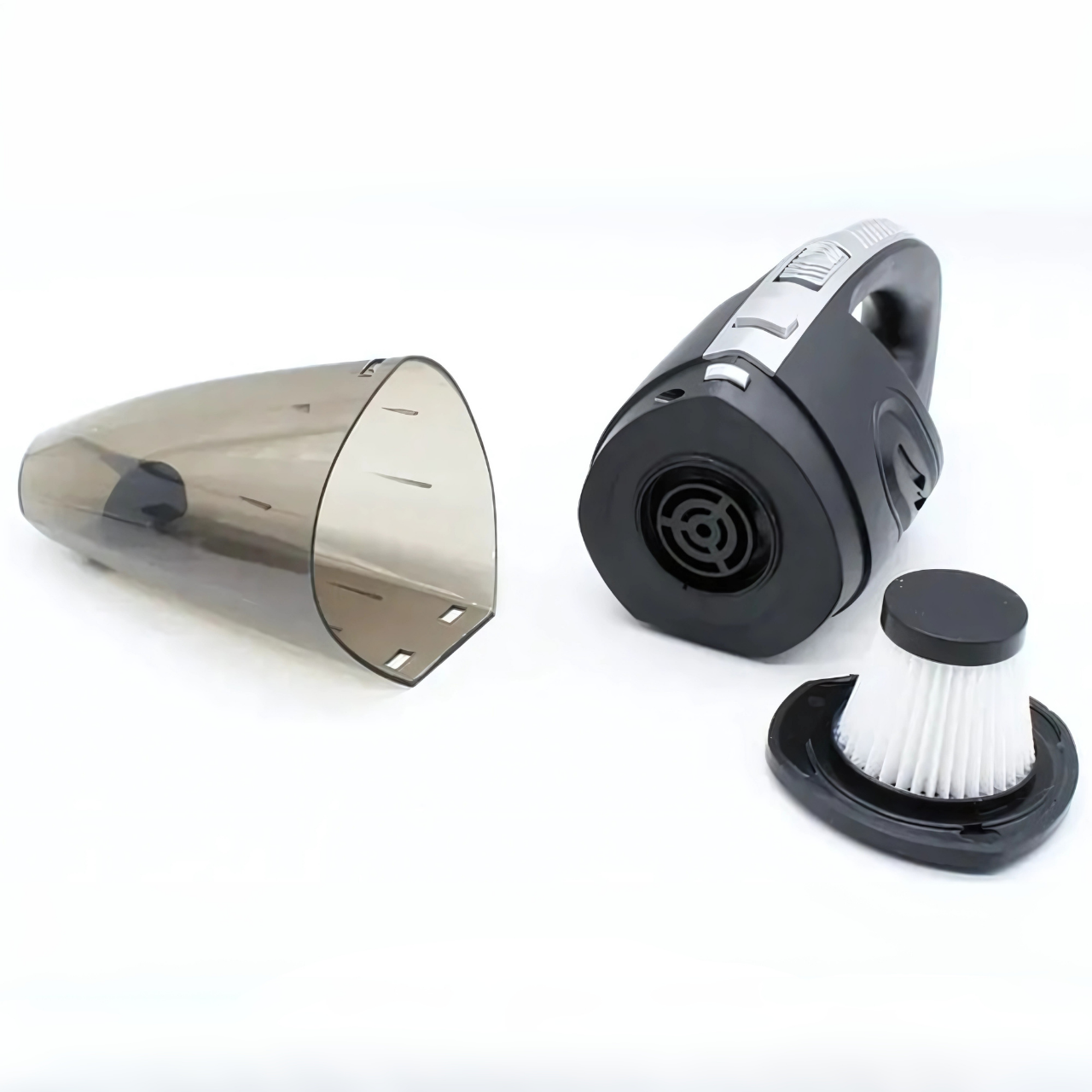 Пилосос бездротовий автомобільний для сухого/вологого прибирання в машині/будинку 5 насадок Чорний (232781464) - фото 3