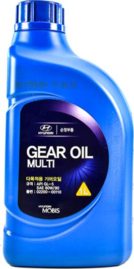 Мастило трансмісійне Mobis Gear Oil Multi 80W-90 GL-5 1 л (0220000110)