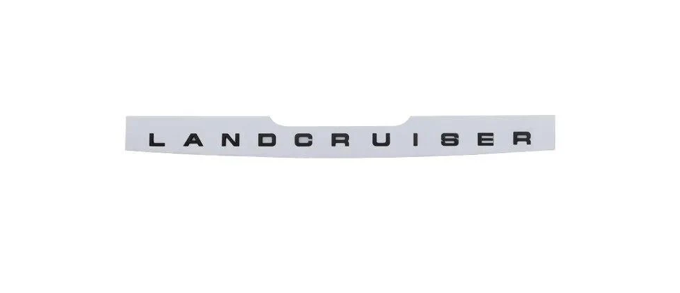 Эмблема надпись Land Cruiser Toyota 44,2х2,2 см Черный глянцевый (2343912086)