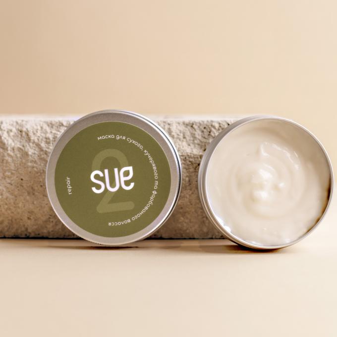 Маска Repair для сухих, вьющихся и окрашенных волос Sue 100 мл (2005955971007) - фото 2 Маска Repair для сухих, вьющихся и окрашенных волос Sue 100 мл (2005955971007) - фото 2