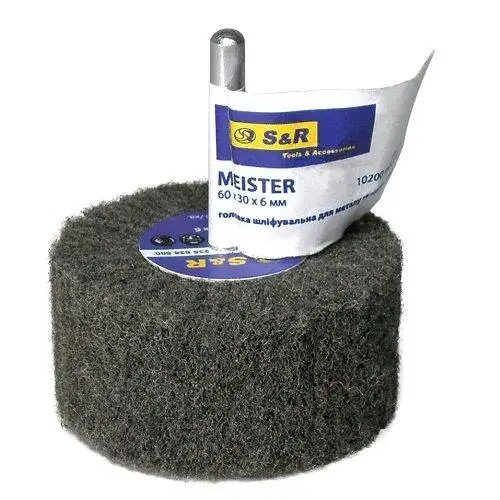 Головка шліфувальна S&R Meister 60х30х6 з.500 з нетканого матеріалу