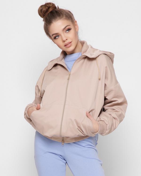 Бомбер X-Woyz LS-8893-10 р. 48 Бежевый - фото 4