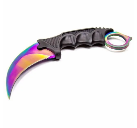Нож Керамбит радужный - фото 2