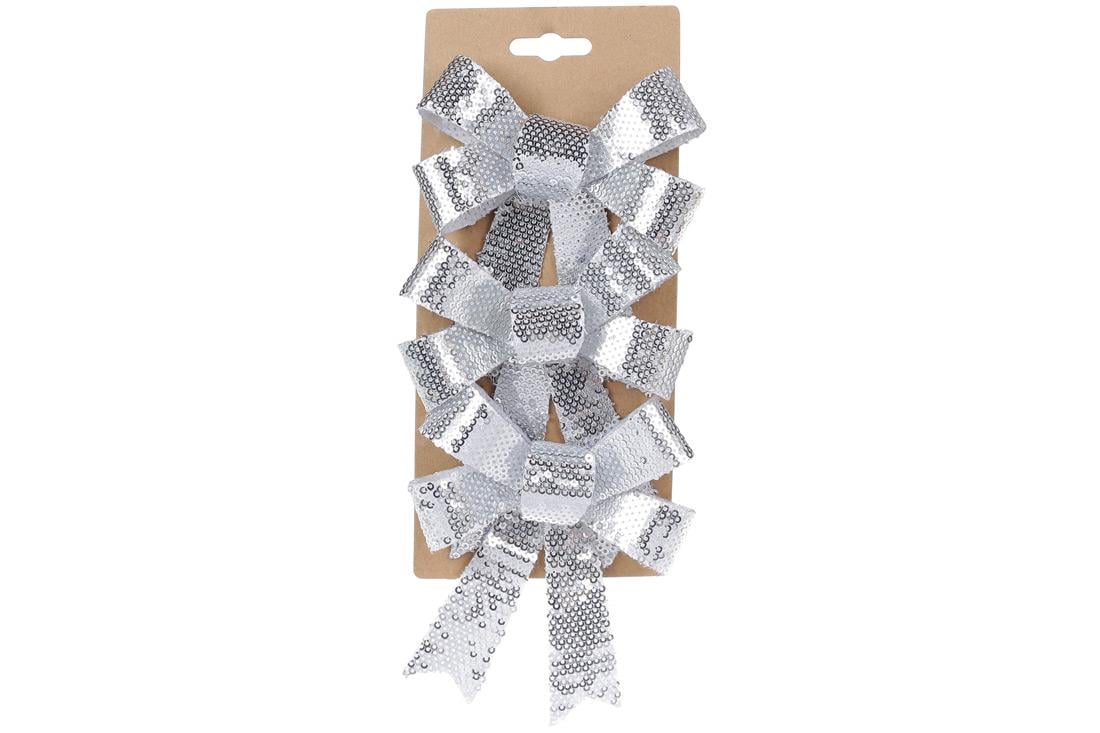 Новогодний подвеска BonaDi Бант 3 шт. (821-109) Новогодний подвеска BonaDi Бант 3 шт. (821-109)