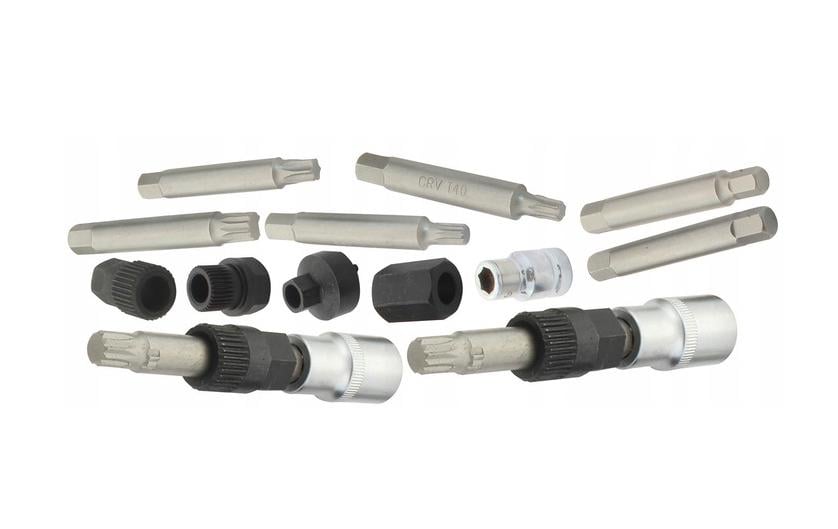 Набір спеціальних ключів для зняття шківів генератора, 13 предметів - фото 4 Набір спеціальних ключів для зняття шківів генератора, 13 предметів - фото 4