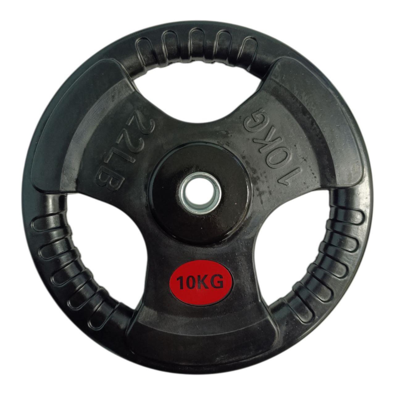 Диск для штанги с прорезями для хвата 10 кг (31845024)