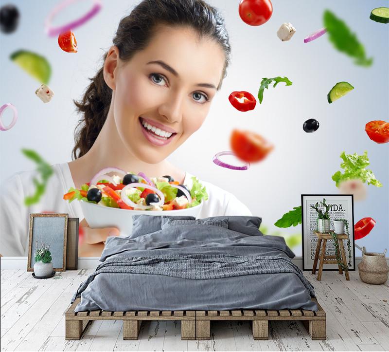 Фотообои флизелиновые на стену для кухни/кафе Салат Фотообои флизелиновые на стену для кухни/кафе Салат