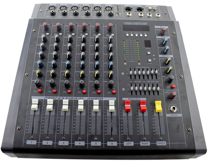 Аудіомікшер Mixer BT 808D Black (a3dda018) - фото 1