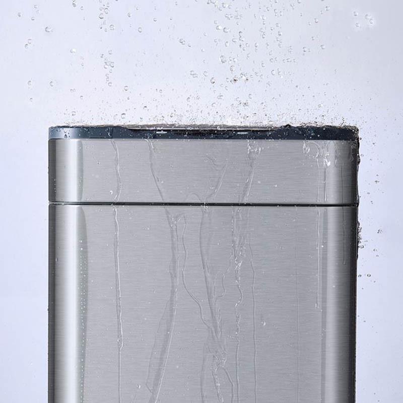 Відро для сміття сенсорне JAH на ніжках з внутрішнім відром 40 л Металік - фото 4