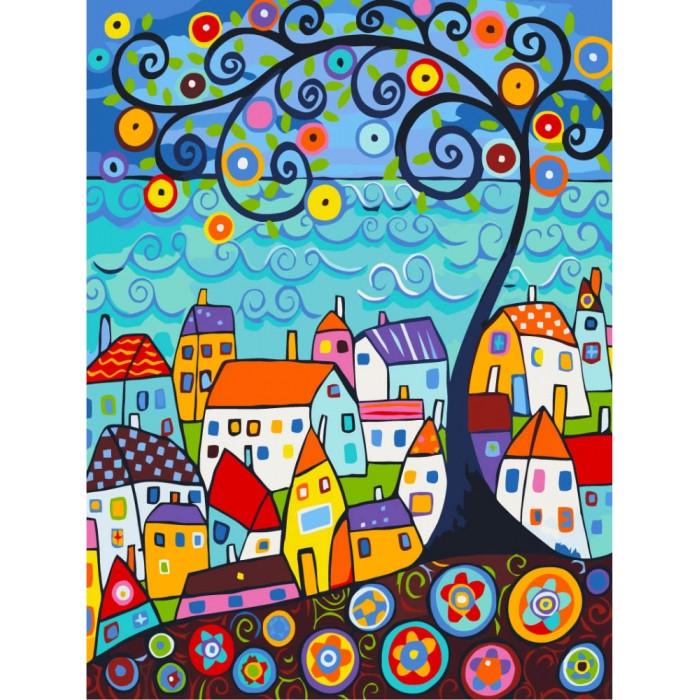 Картина по номерам Ідейка Яркий город 30х40 см (KHO2131)