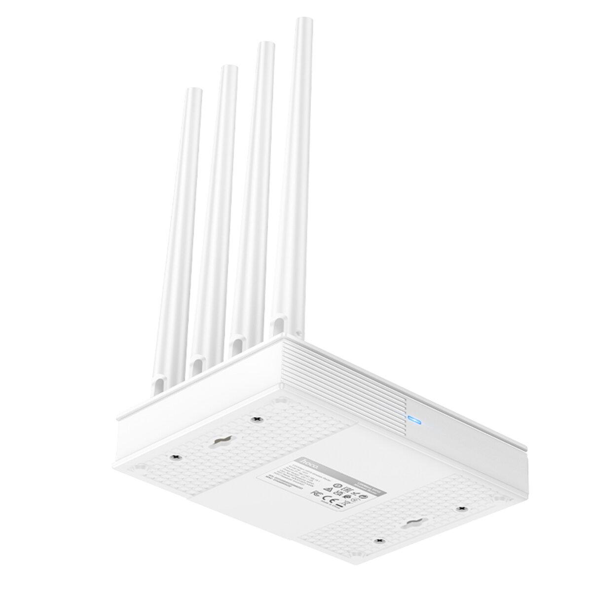 Маршрутизатор Hoco HI31 WiFi5 Wireless Router EU 1xWAN RJ45 3xLAN RJ45 White (6942007640718) - фото 5