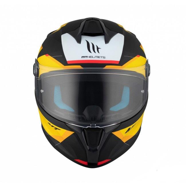 Мотошлем MT HELMETS Targo S KAY B3 L Black/Yellow/White (32193) - фото 3