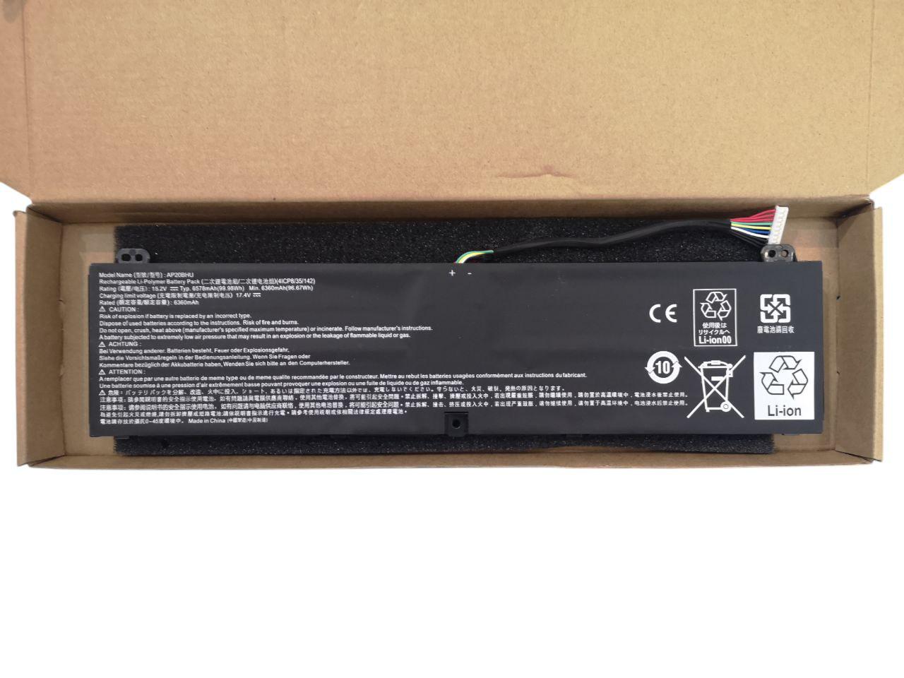 Аккумулятор для Acer ConceptD Predator Triton 500 SE 16"/PT516-51S/AP20BHU 6578 mAh 99,9Wh (23069962)