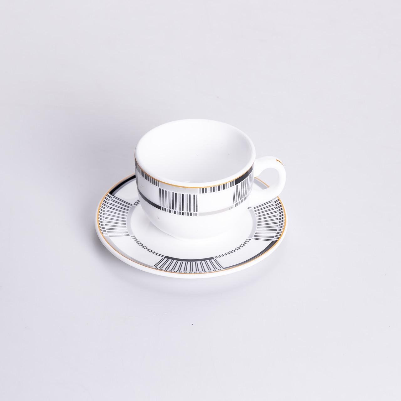 Столовый сервиз из фарфора Geometry на 6 персон 32 предметов (HP-HK-6) - фото 2 Столовый сервиз из фарфора Geometry на 6 персон 32 предметов (HP-HK-6) - фото 2