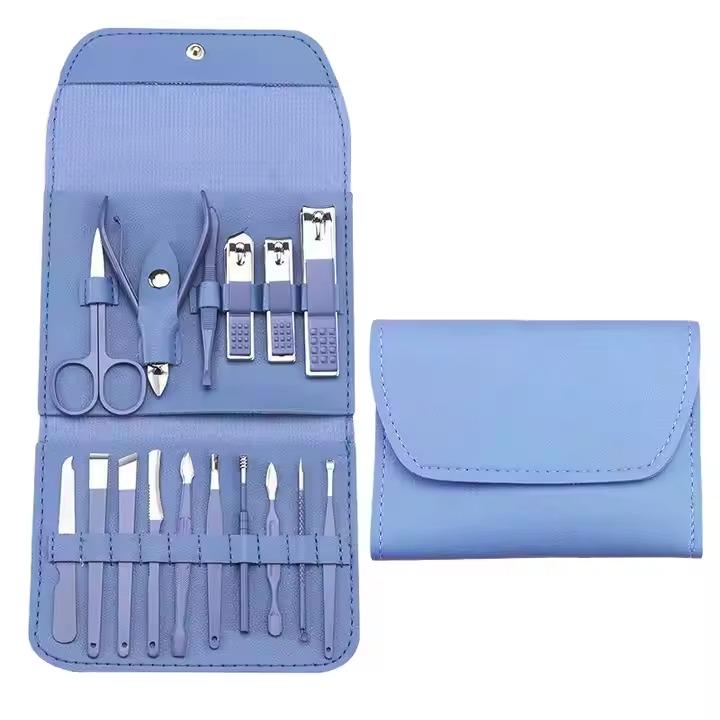 Набір інструментів для манікюру та педикюру універсальний 16 шт. Синій - фото 3 Набір інструментів для манікюру та педикюру універсальний 16 шт. Синій - фото 3