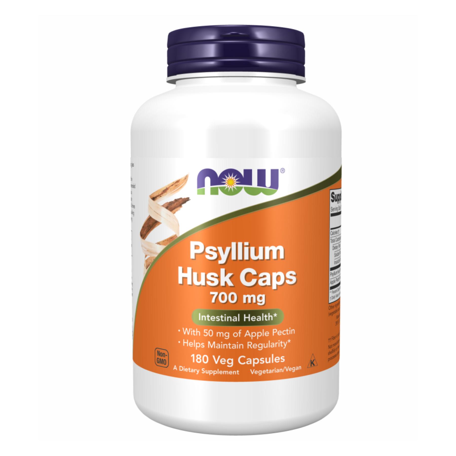 Натуральная добавка Psyllium Husk 700 mg+Pectin 180 vcaps (2022-10-1390)