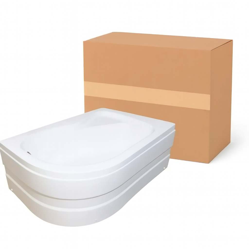 Душевой поддон KO&PO правый акриловый 120x80х40 см (C10327)