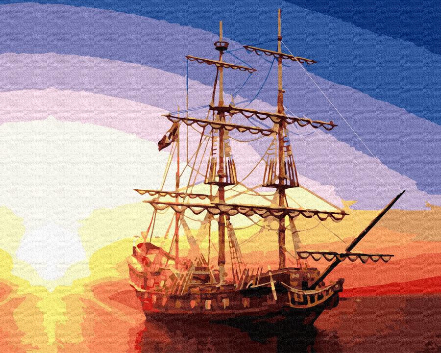 Картина по номерам Brushme Парусник 40х50 см (GX32375)