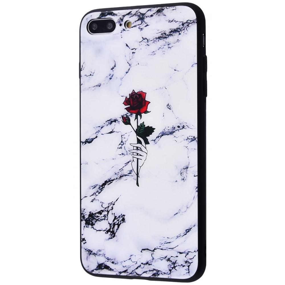 Чохол PRC Marble High Quality case tempering Glass/TPU для iPhone 7 Plus/8 Plus 06 з малюнком