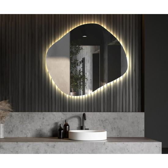 Зеркало Mais асимметричное дизайнерское с LED-подсветкой 94x104 см