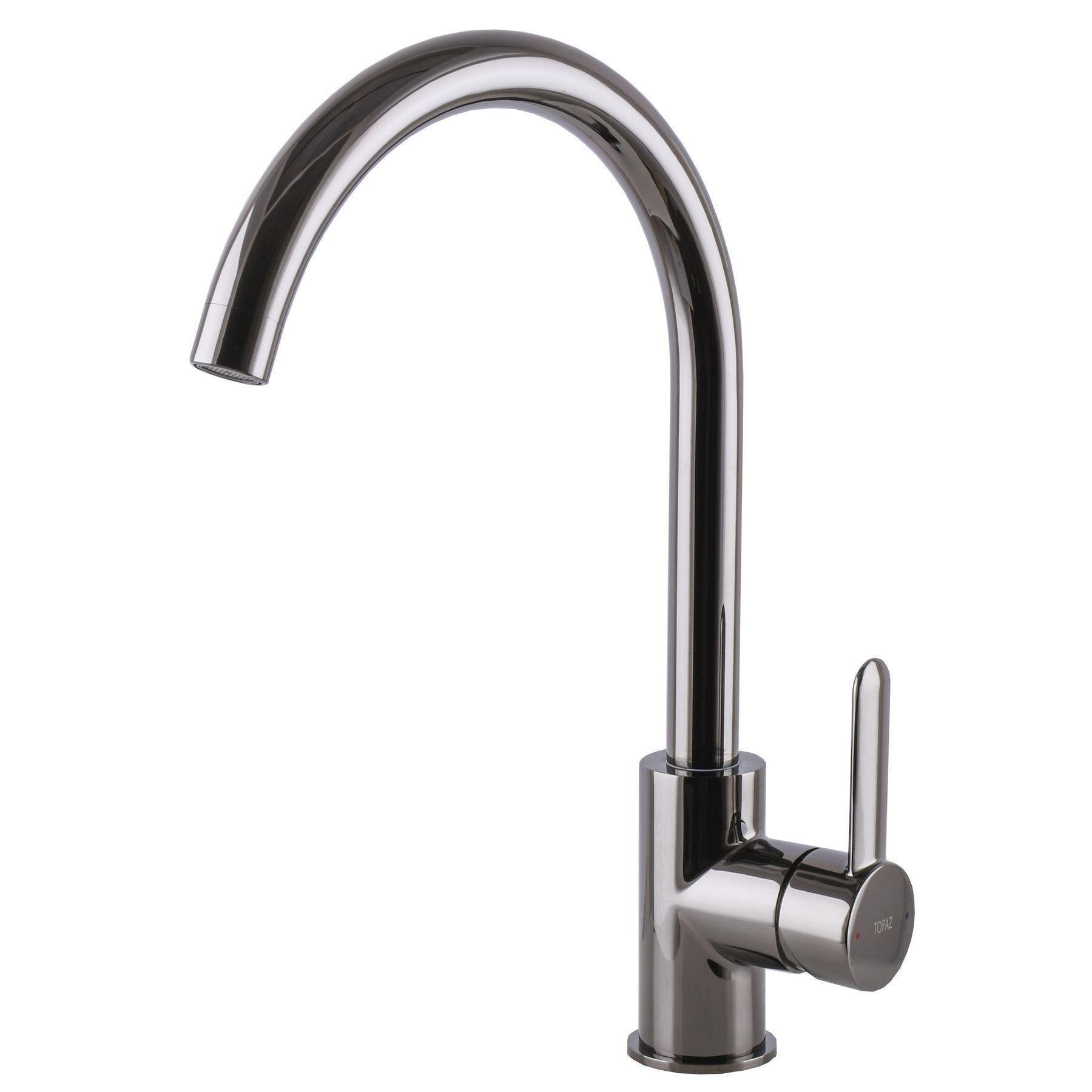 Смеситель для кухни TPZ CORSICA TITAN BLACK Chrome Черный (20985)