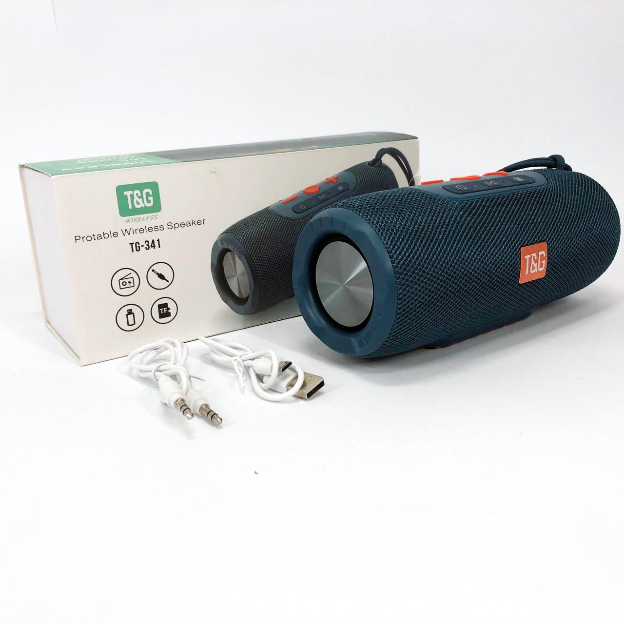 Колонка портативна Bluetooth TG341 зі шнурком Синій - фото 9 Колонка портативна Bluetooth TG341 зі шнурком Синій - фото 9